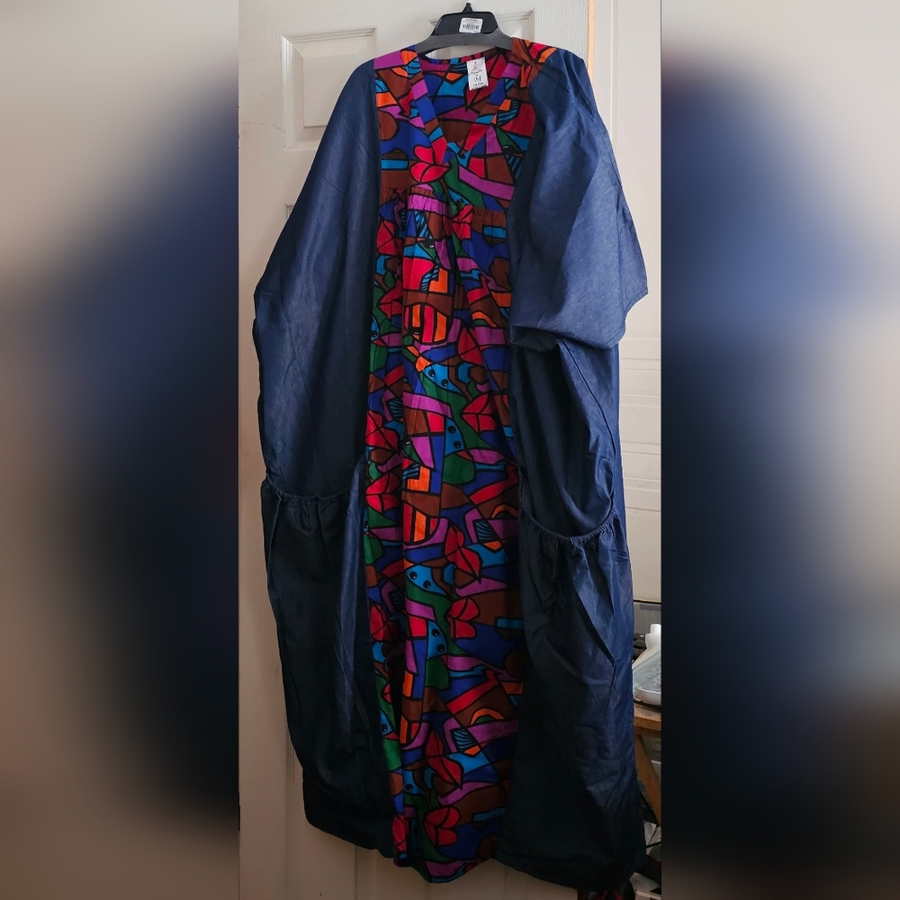 Colorful Abstract Maxi Dress